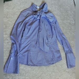 Banana Republic front tie long sleeve shirt